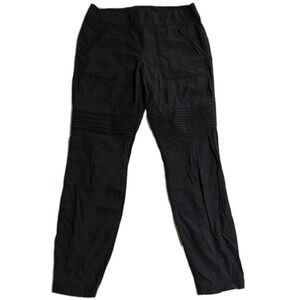 Duluth Trading Flexpedition Pants Womens 14 Regular Black Stretch Hiking Travel